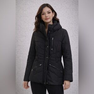 014 MK Black Puffer Zip Up Jacket small